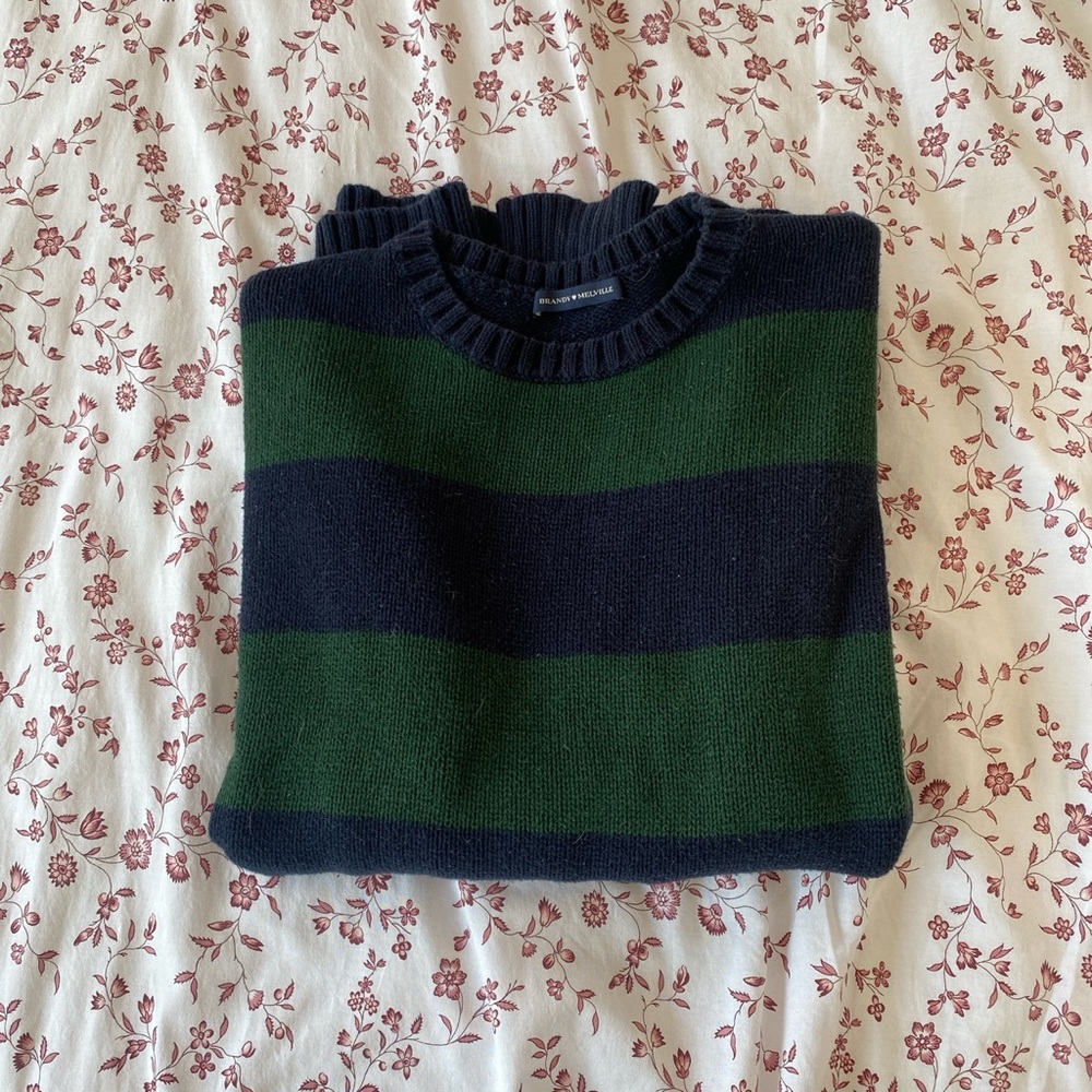 BRIANNA COTTON THICK STRIPE SWEATER